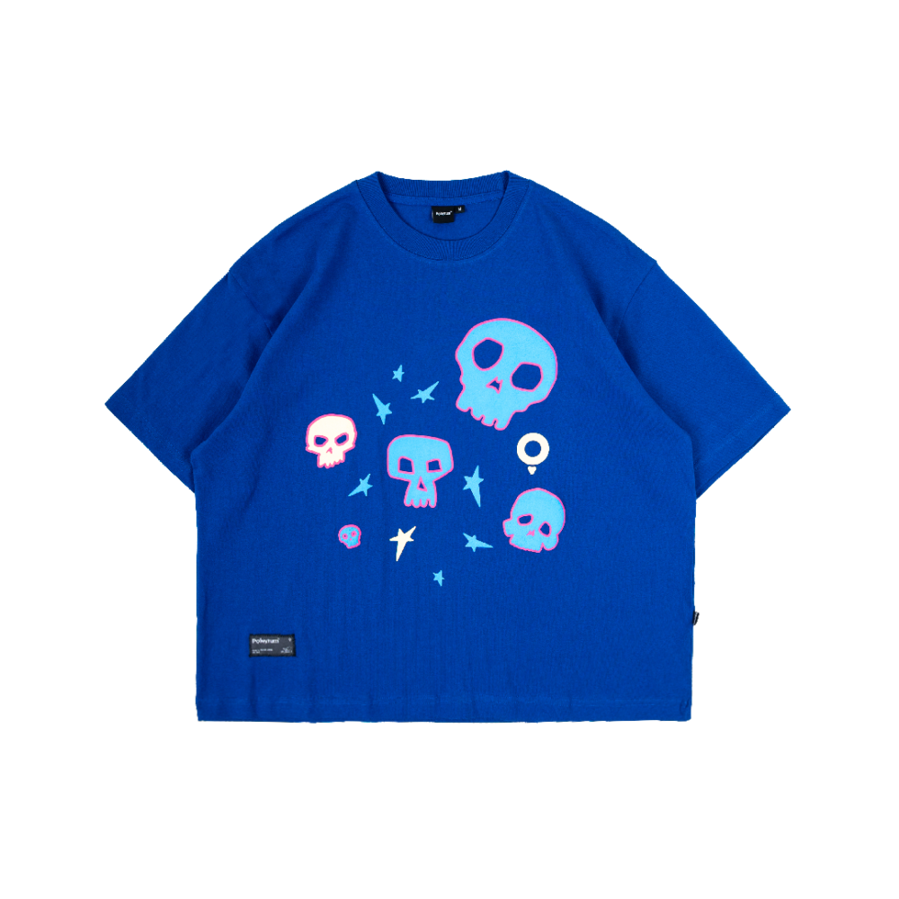 Poleyrum Calvastro Boxy T-Shirt - Blue