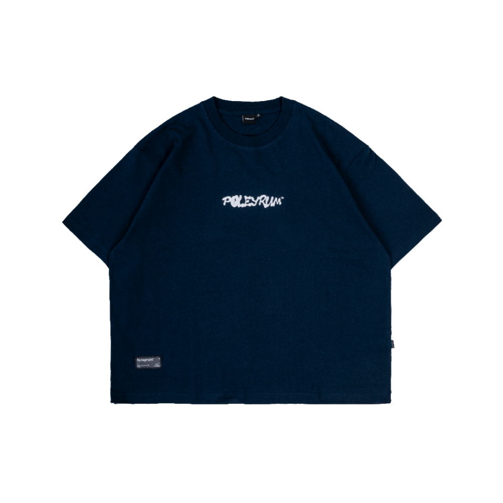 Poleyrum Catastrophe Boxy T-Shirt - Navy