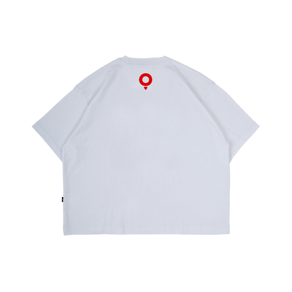 Alternative view of Poleyrum Scattered Boxy T-Shirt - White