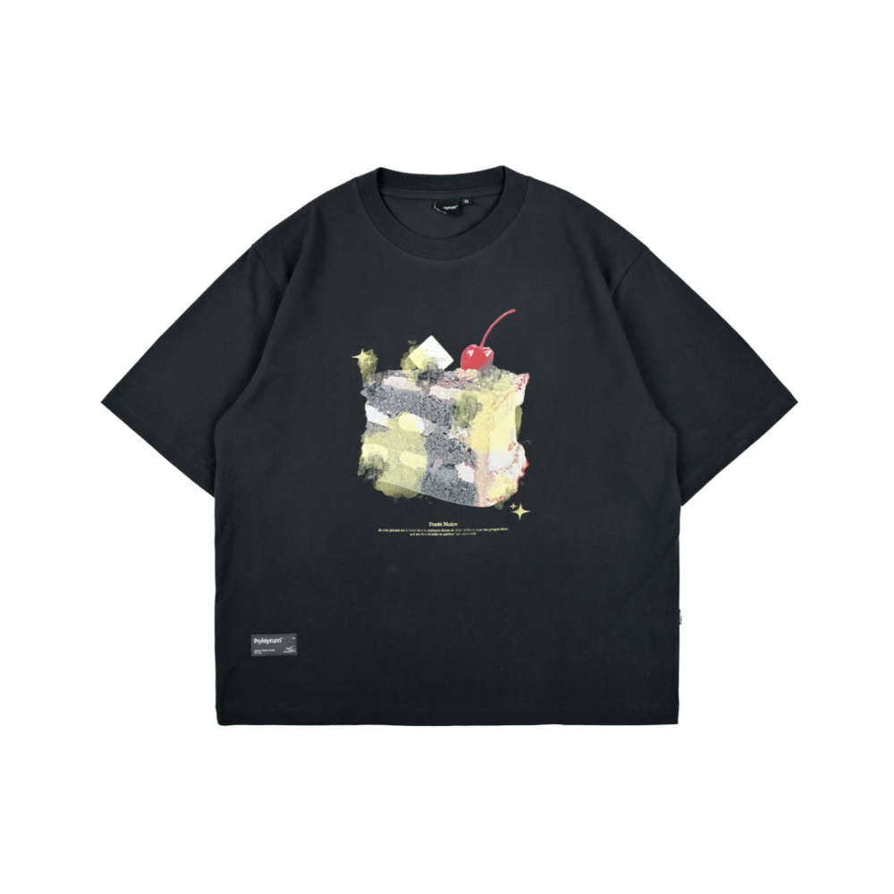 Poleyrum Foret Noire Relaxed Boxy T-Shirt - Dark Grey