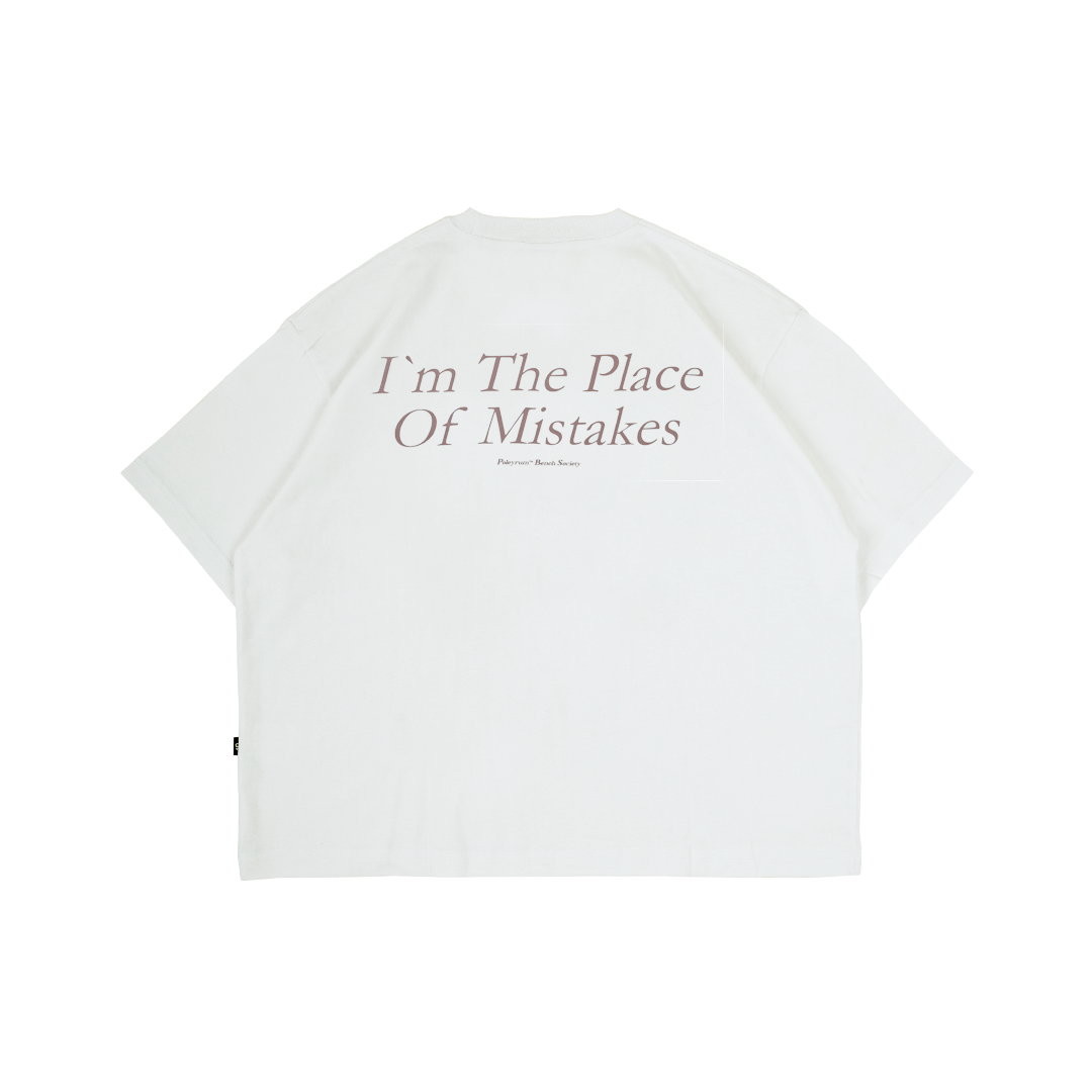 Poleyrum Muse Oversized T-Shirt - Broken White - Image 2