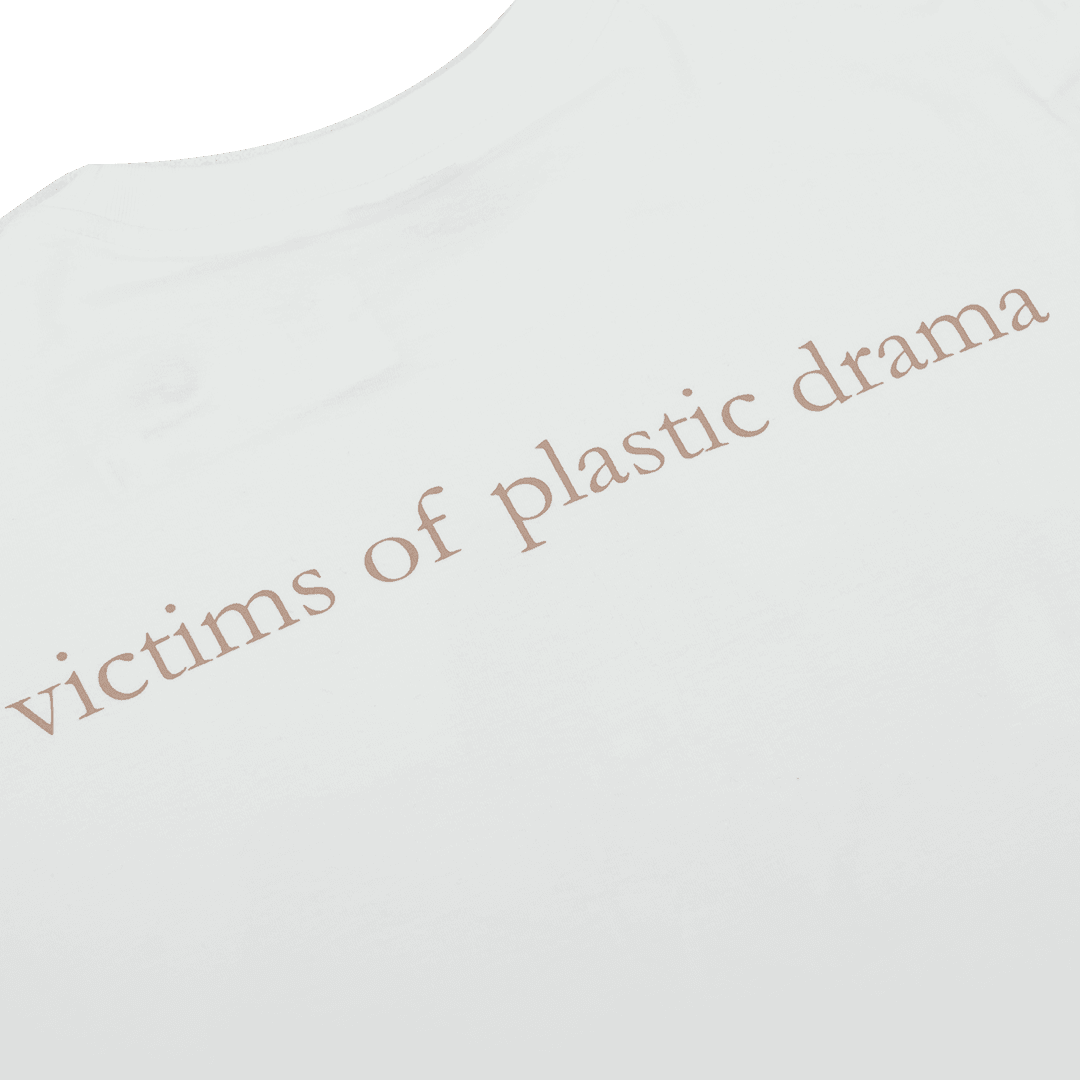 Poleyrum Plastics Oversized T-Shirt - Broken White - Image 4
