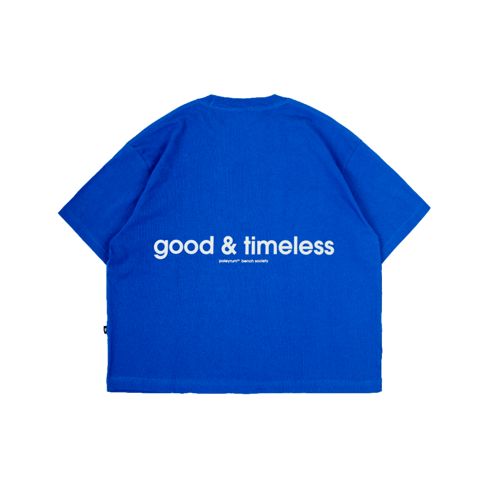 Alternative view of Poleyrum Timeless Boxy T-Shirt - Blue