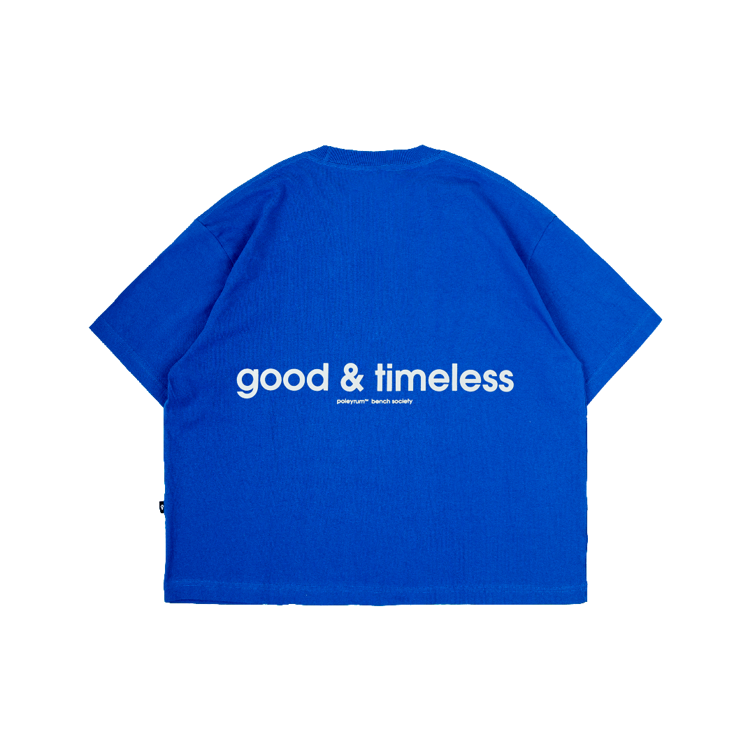 Poleyrum Timeless Boxy T-Shirt - Blue - Image 2