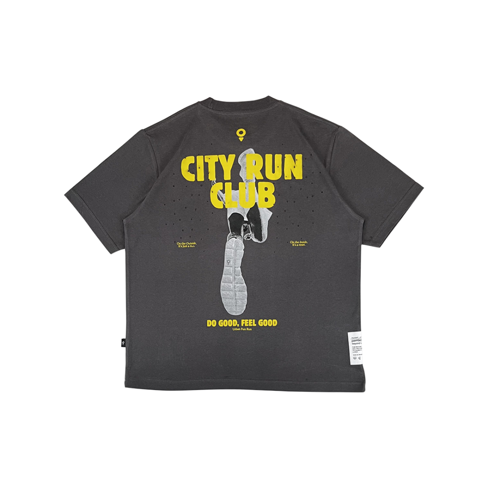 Alternative view of Poleyrum City Run Ventilated T-Shirt - Grey