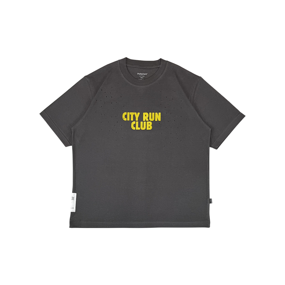 Poleyrum City Run Ventilated T-Shirt - Grey