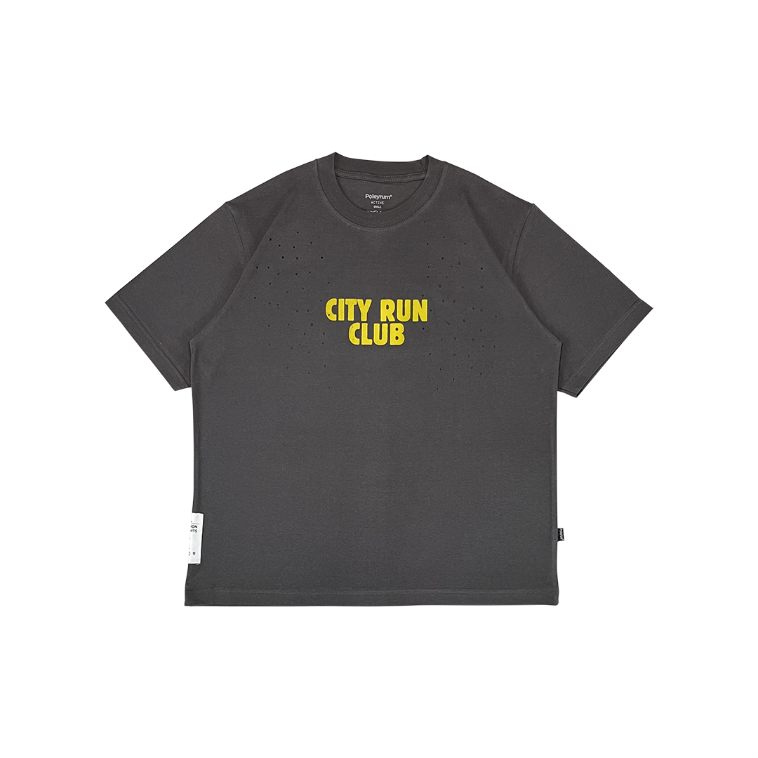 Poleyrum City Run Ventilated T-Shirt - Grey