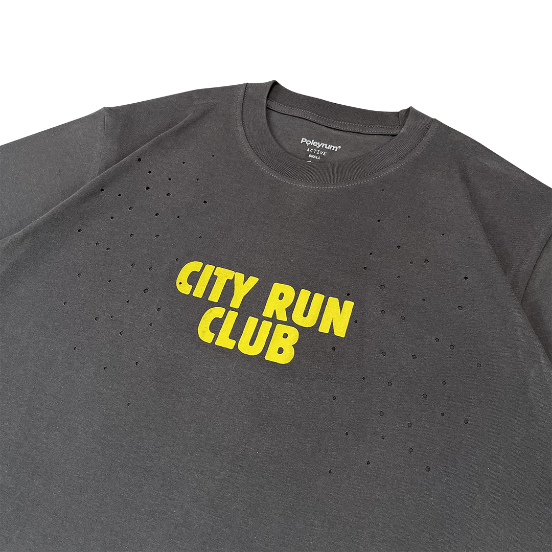 Poleyrum City Run Ventilated T-Shirt - Grey - Image 3