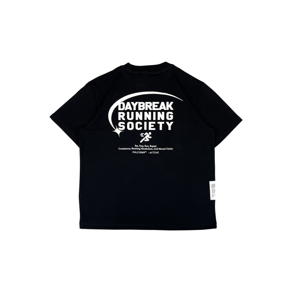 Alternative view of Poleyrum Daybreak Running Shirt - Black