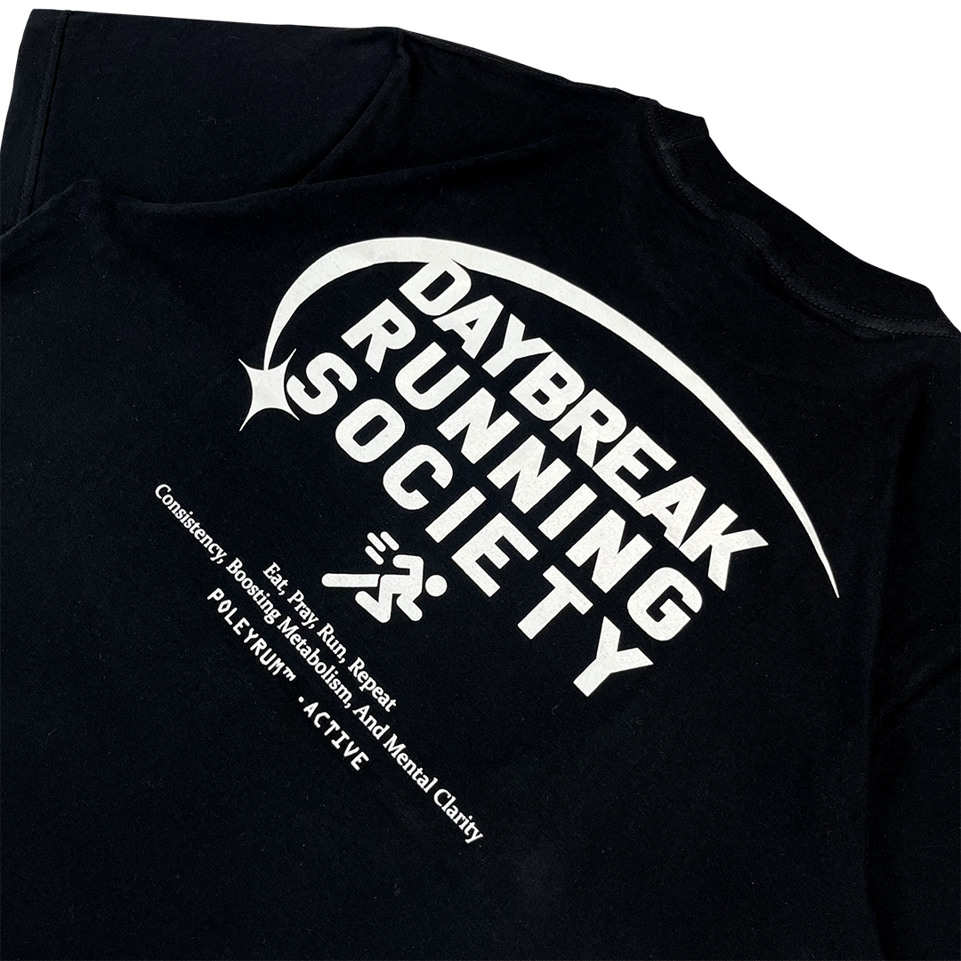 Poleyrum Daybreak Running Shirt - Black - Image 4