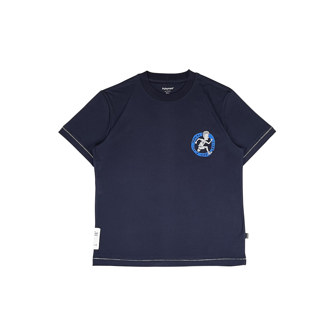 Poleyrum Rock N Roll Running Shirt - Navy