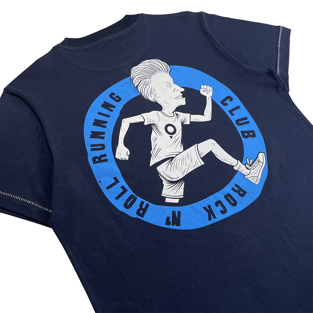 Poleyrum Rock N Roll Running Shirt - Navy - Image 4