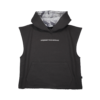 Poleyrum Stronger Sleeveless Hoodie - Dark Grey