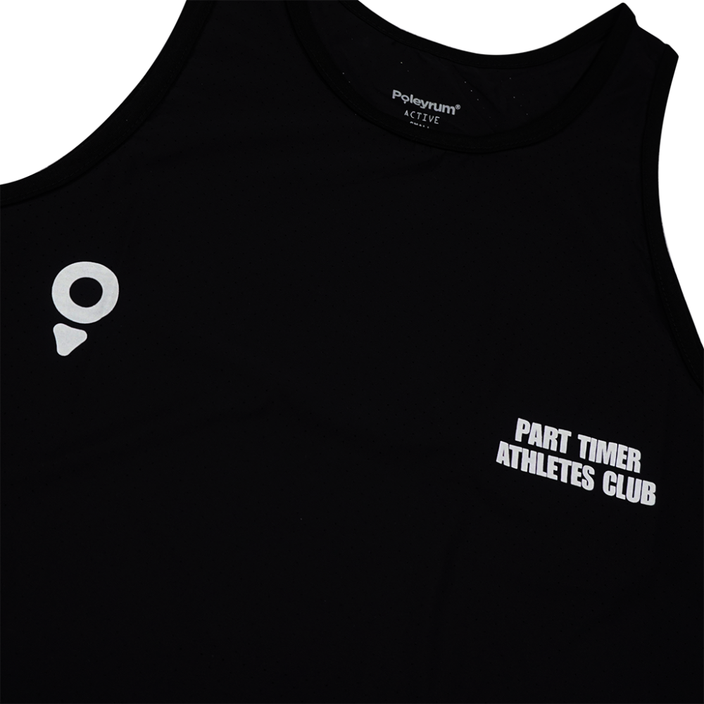 Poleyrum Runlicious Running Singlet - Black - Image 3