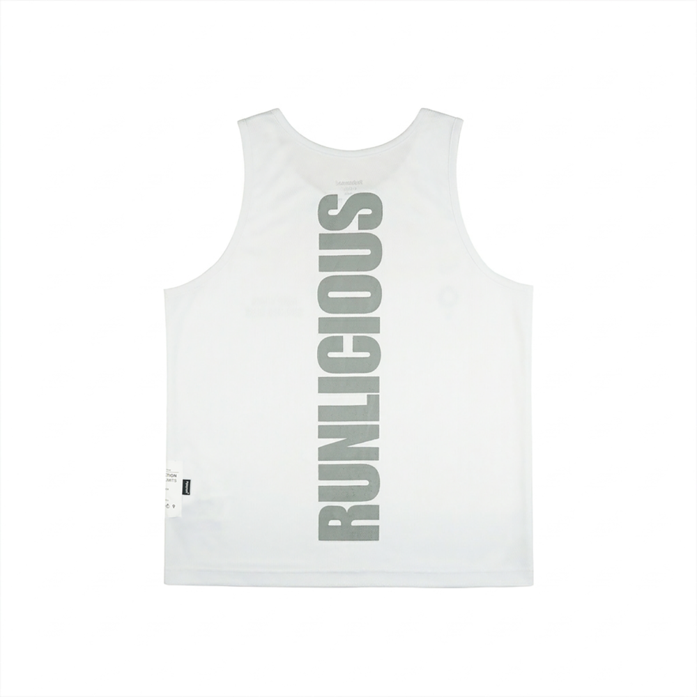 Poleyrum Runlicious Running Singlet - White