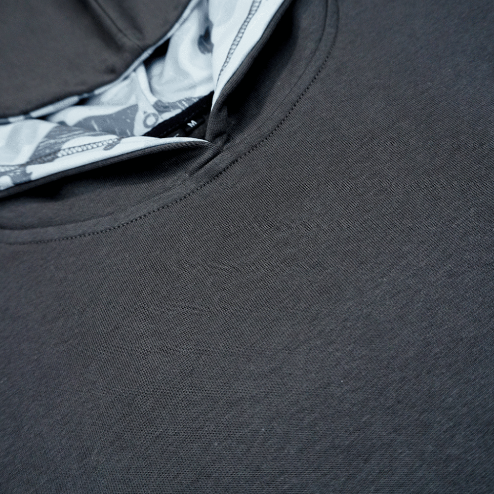 Poleyrum Shadow Sleeveless Hoodie - Dark Grey - Image 3