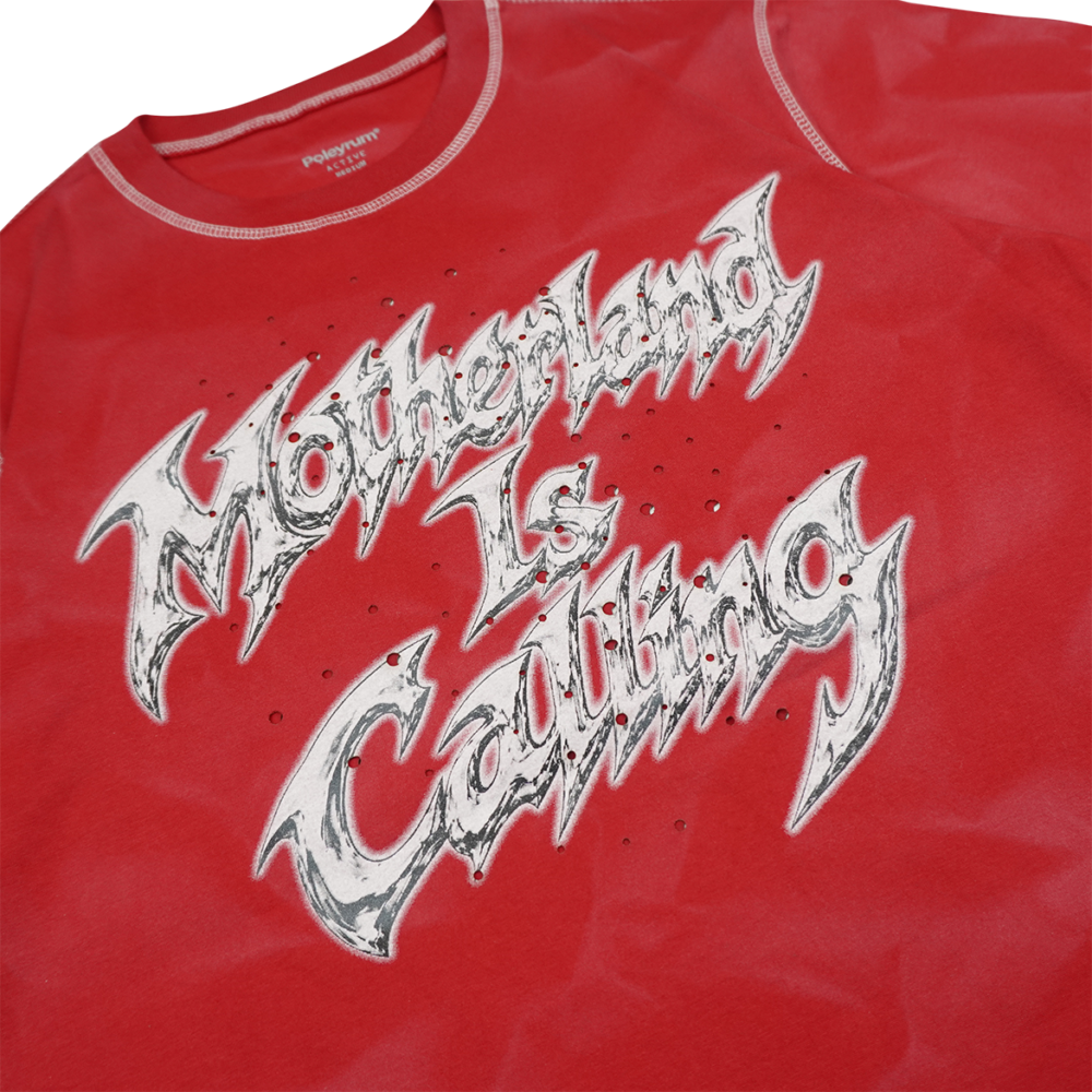 Poleyrum Valor Ventilated T-Shirt - Red Wash - Image 3