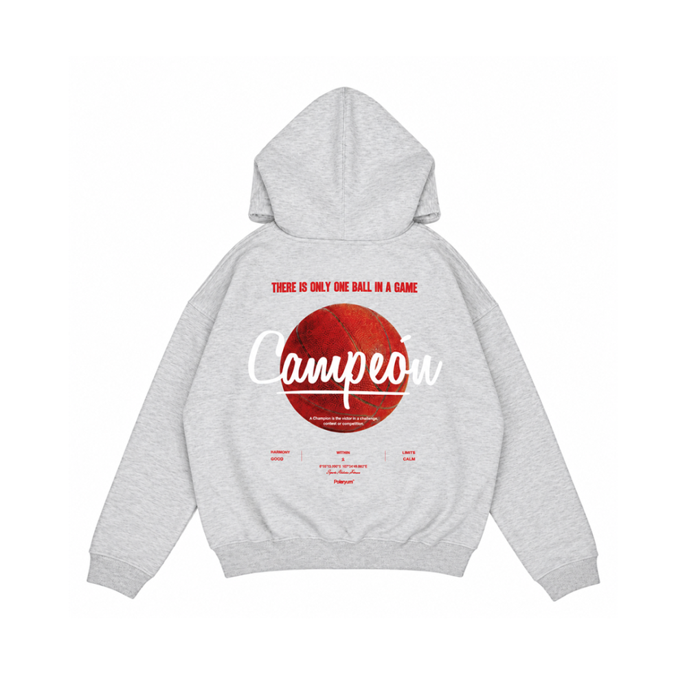 Alternative view of Poleyrum Campeon Hoodie - Light Grey