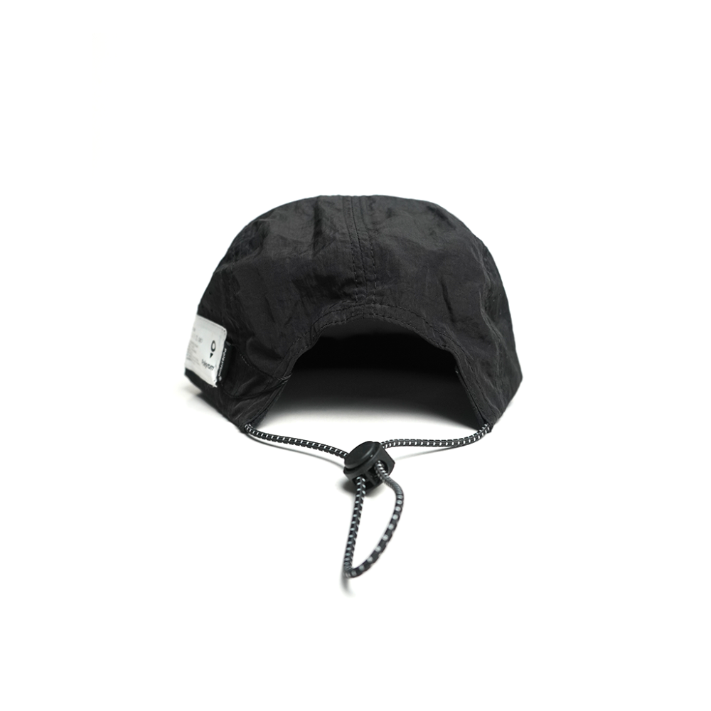Poleyrum Icon 5-Panel Running Cap - Black - Image 4