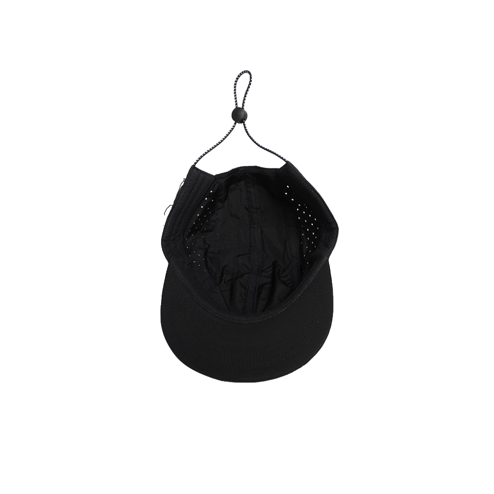 Poleyrum Icon 5-Panel Running Cap - Black - Image 5