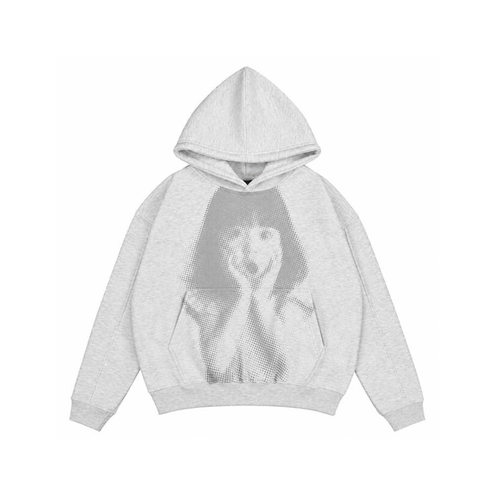Poleyrum Panic Hoodie - Light Grey