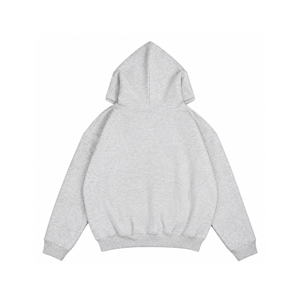 Alternative view of Poleyrum Panic Hoodie - Light Grey