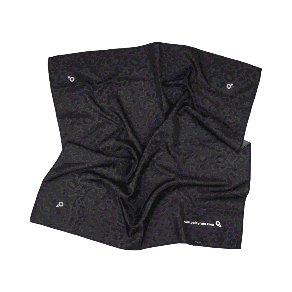 Alternative view of Poleyrum Dusk Bandana-Running Headband Scarf - Dark Grey