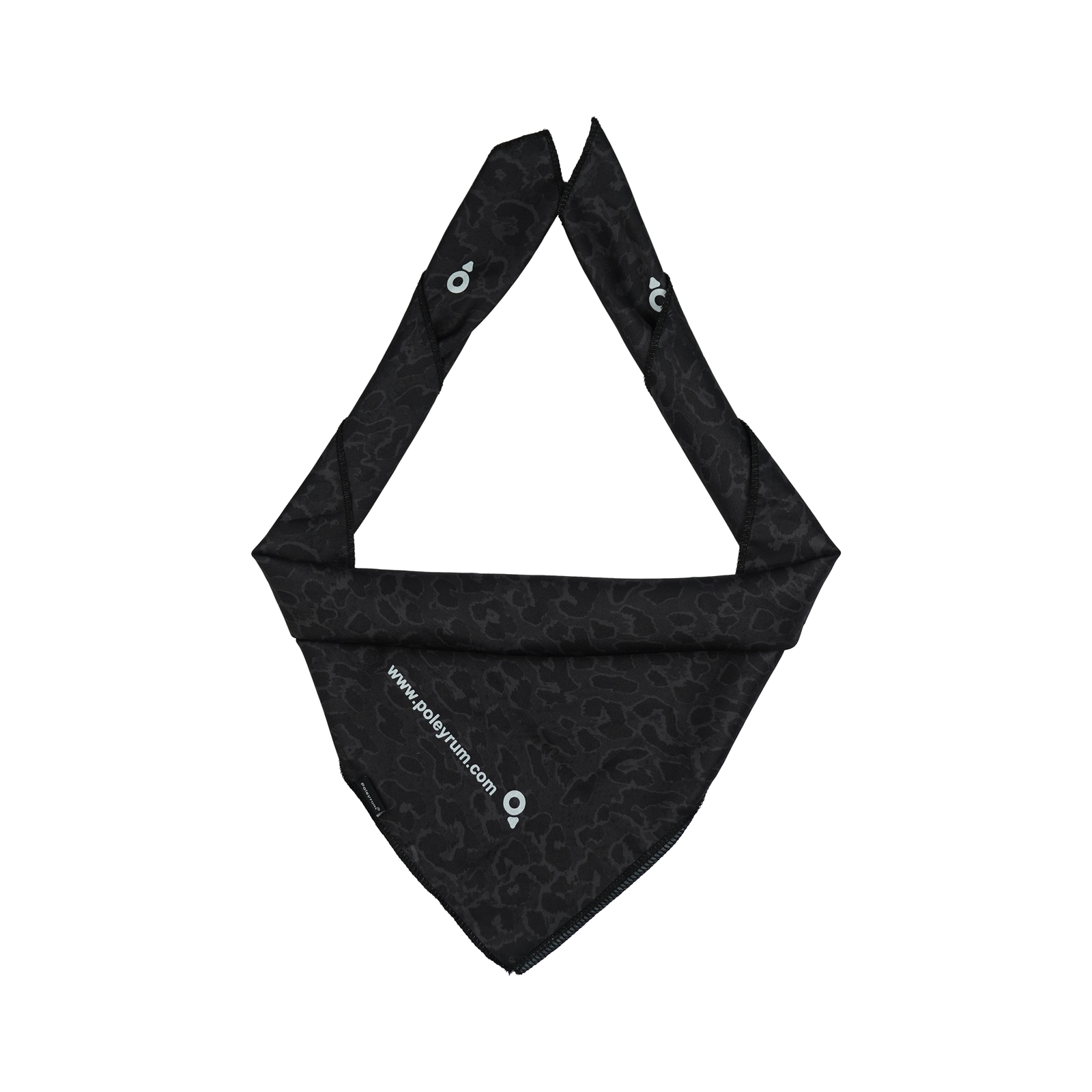 Poleyrum Dusk Bandana-Running Headband Scarf - Dark Grey - Image 3