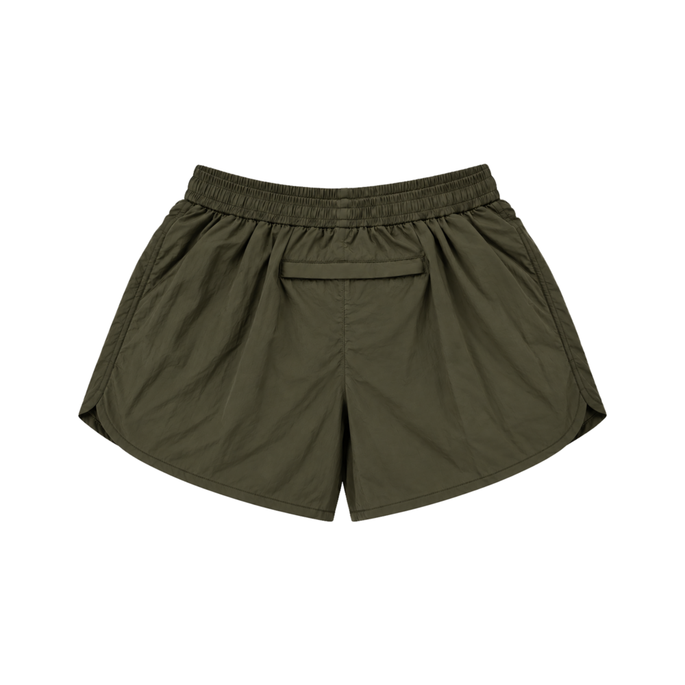 Alternative view of Poleyrum Jungle Running Shorts Single Layer - Army Green