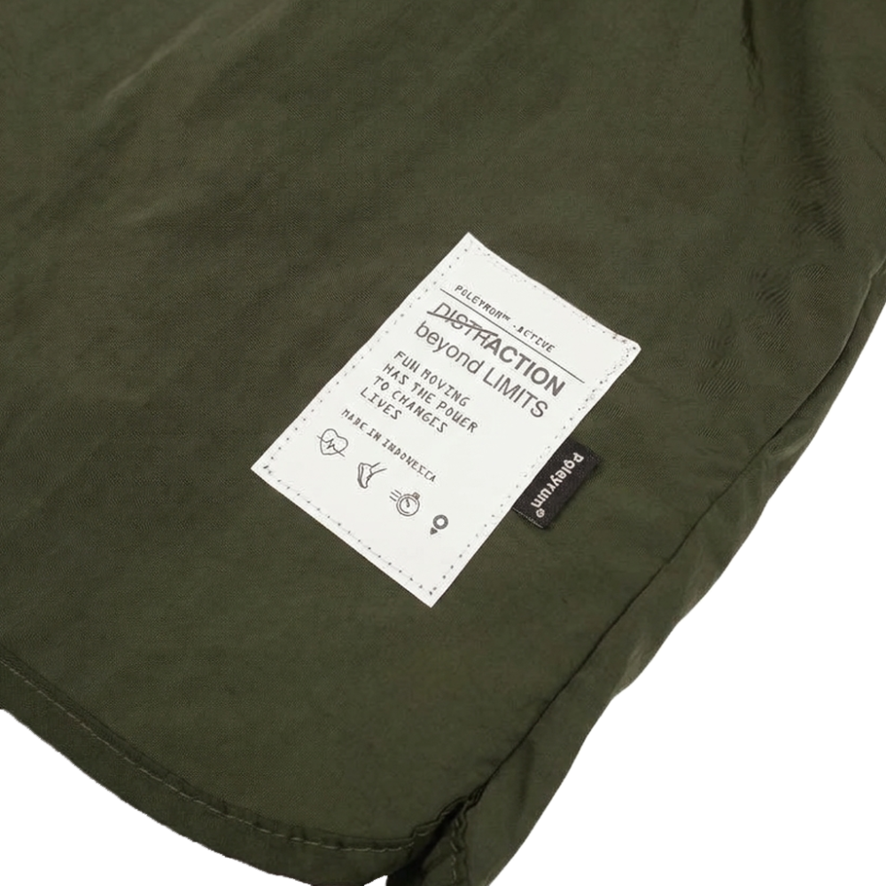 Poleyrum Jungle Running Shorts Single Layer - Army Green - Image 4